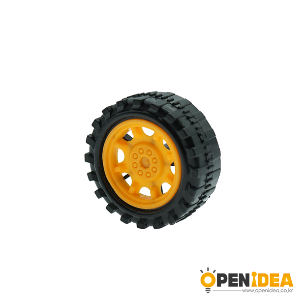 塑料车轮黄色轮毂 38X2MM  1个装[AH003-002]