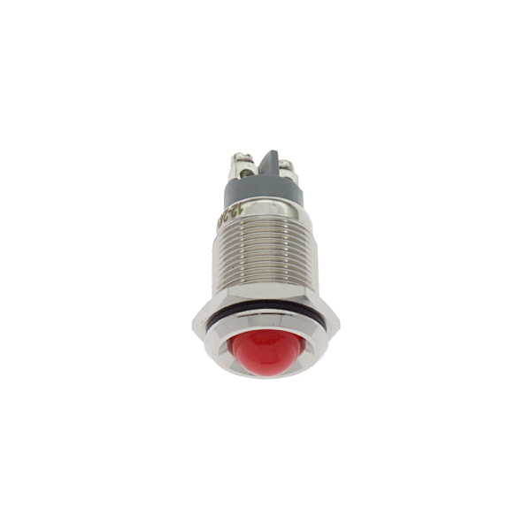 LED金属指示灯高头不带线 16mm12v-24v 红色 螺丝脚  [SH003-005]