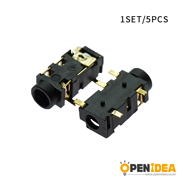 PJ-327A 镀金贴片 耳机插座 [CH003-007]