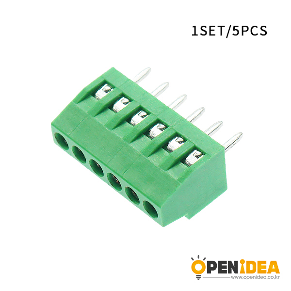 DG308接线端子 2.54mm间距 螺钉式PCB接线端子6P接插件 [CE023-005]