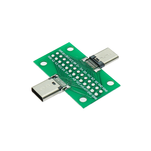 TYPE-C公母头测试板24P公转母座USB3.1  焊好座子  [PA008-001]