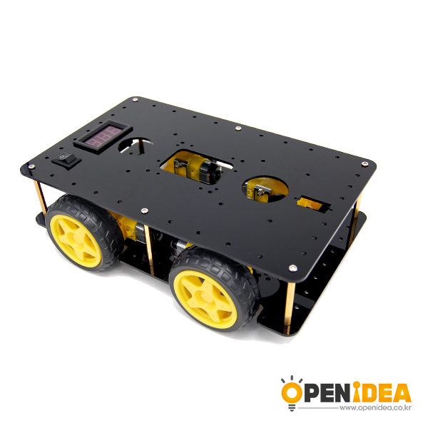 四驱智能小车底盘 4WD小车 循迹避障 适用于arduino 树莓派小车  [KB002-013]