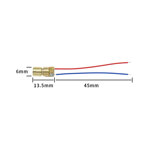 3V激光二极管传感器 点状 铜材半导体激光管 6MM外径[HD002-002]