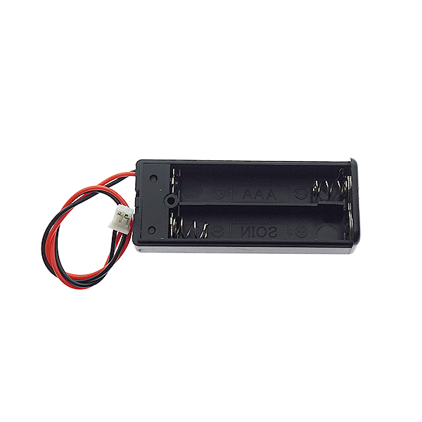 2NAAA两节七号电池盒带盖带端子（PH2.0）[AD04-001]