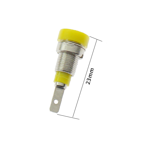 2mm香蕉插座 黄色（2个）[CE026-002]