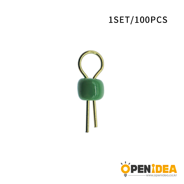 PCB测试点 PCB板测试针电路板测试针 圆柱形镀金陶瓷测试环测试珠 (深绿色)   [BK001-006]