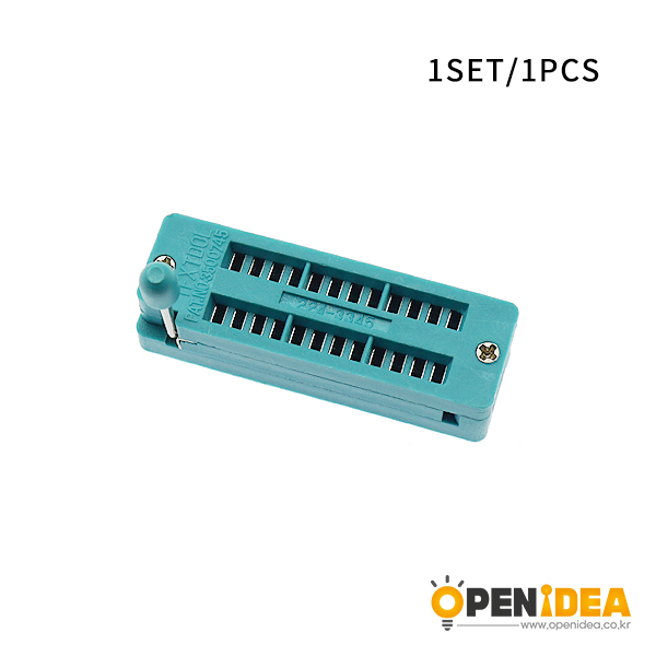 优质IC锁紧座活动插座单片机芯片测试底座24P窄体（1个） [CC002-005]
