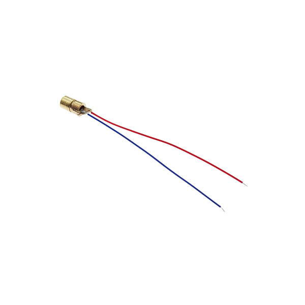 5V激光头二极管传感器 点状 铜材半导体激光管 6MM外径[HD002-001]