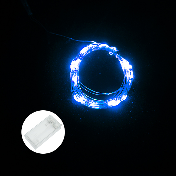 2米20灯-5号电池【2节】款[配电池]LED灯带规格：其它发光颜色：蓝[FB001-005]