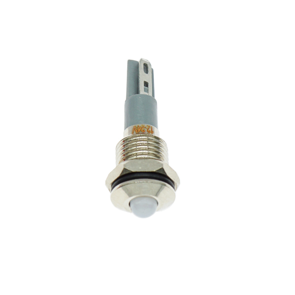  LED金属指示灯高头不带线 10mm12v-24v 白色 焊接脚 [SH003-028]