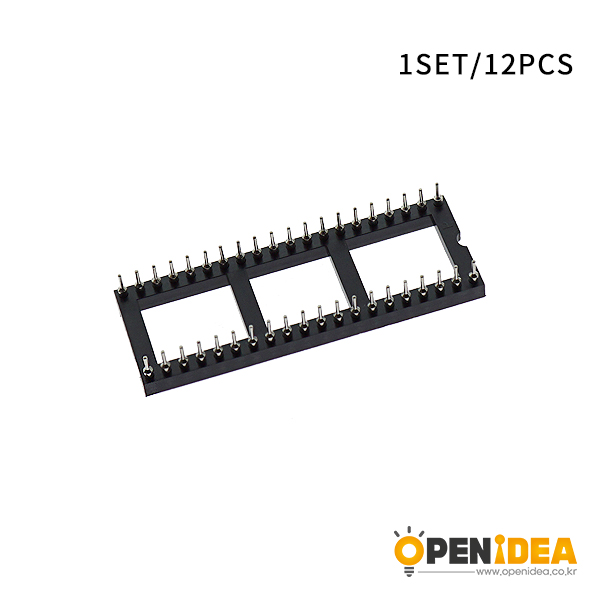 IC插座集成块直插DIP单片机芯片圆孔底座子圆孔40P [CC001-022]
