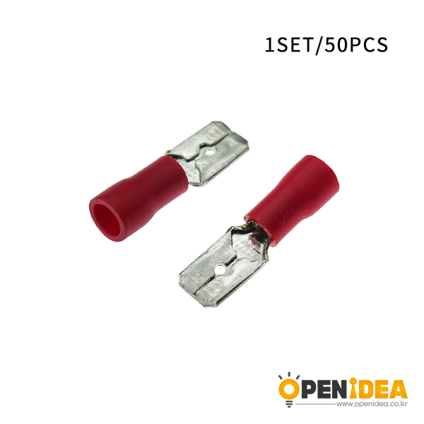 6.3mm冷压端子公 红色(50个） [CE003-019]