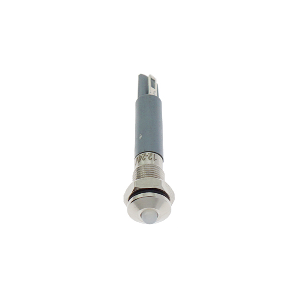 LED金属指示灯高头不带线 6mm12v-24v 白色 焊接脚  [SH003-064]
