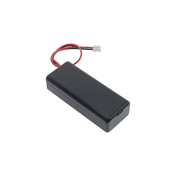 2NAAA两节七号电池盒带盖带端子（PH2.0）[AD04-001]